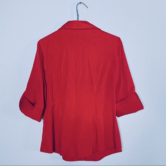 Red Cato Button Up Blouse - Picture 2 of 2